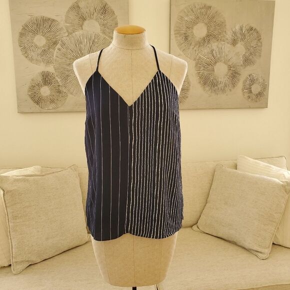 Socialite Mix Stripe Camisole sz Small in Navy - Picture 3 of 8